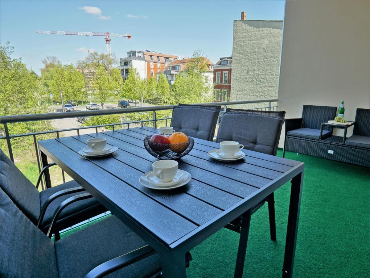 "Hogulu" Brandenburg, Balkon, Neustadt, Kueche, Wassernaehe - Parkplatz Inklusive Apartment Brandenburg  Luaran gambar