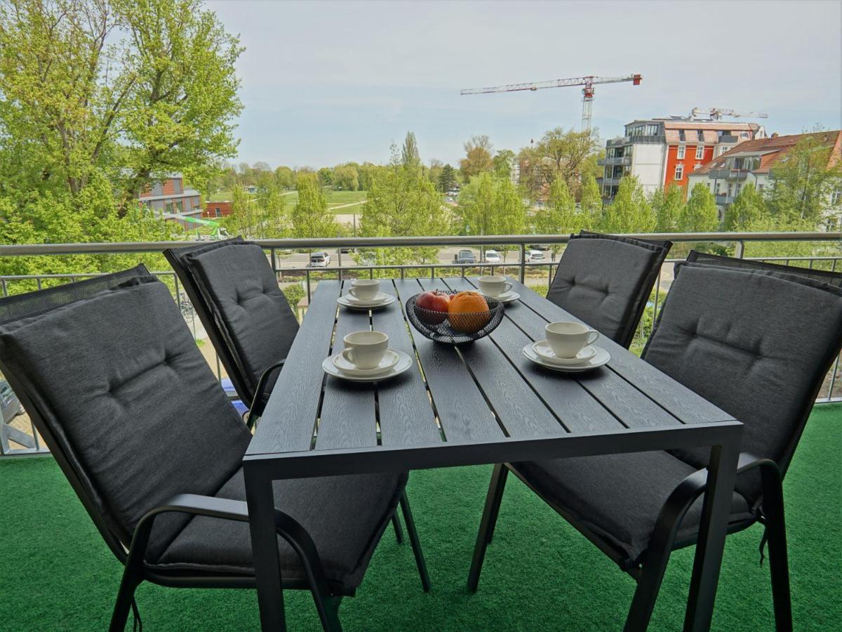 "Hogulu" Brandenburg, Balkon, Neustadt, Kueche, Wassernaehe - Parkplatz Inklusive Apartment Brandenburg  Luaran gambar