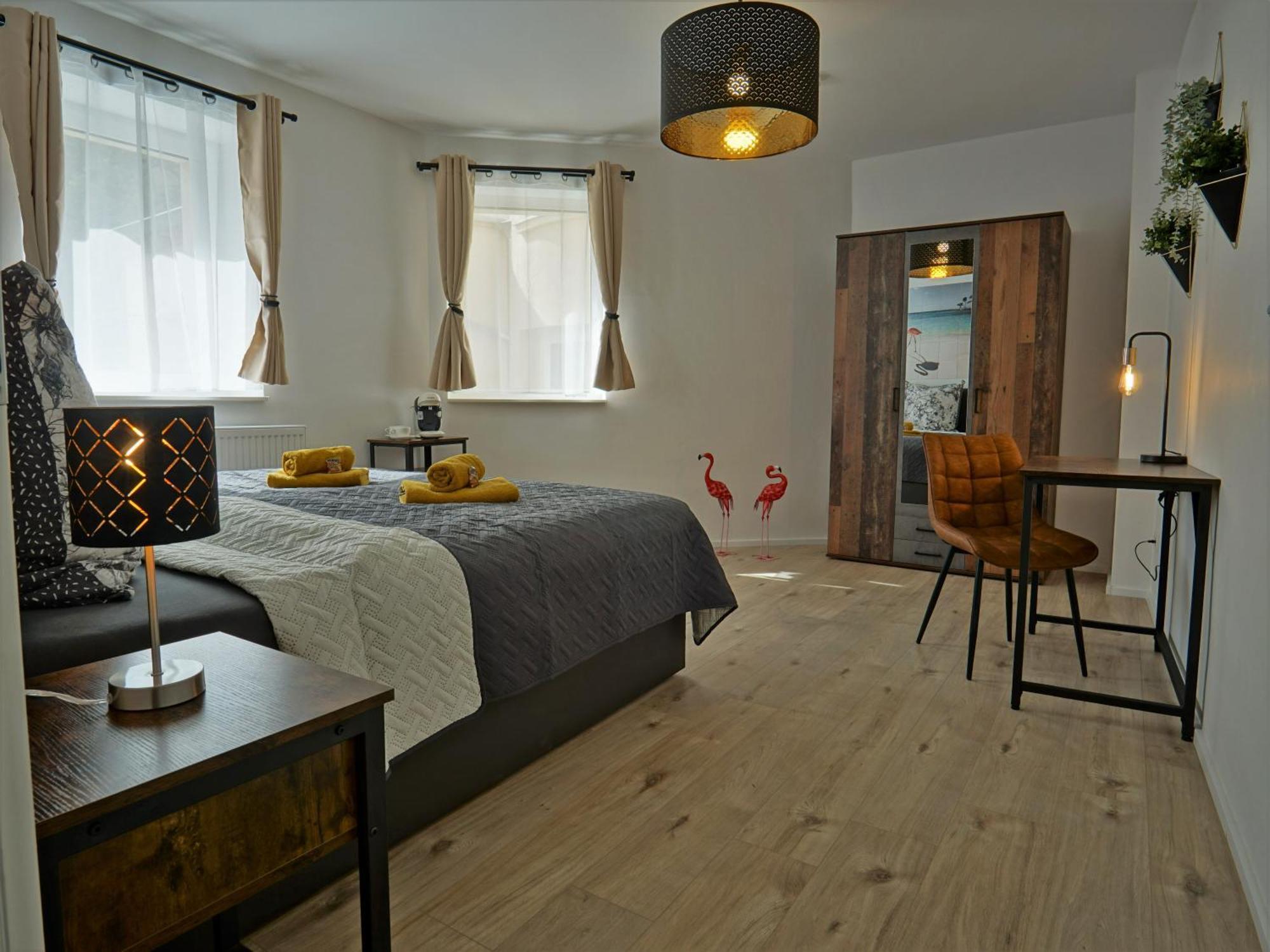 "Hogulu" Brandenburg, Balkon, Neustadt, Kueche, Wassernaehe - Parkplatz Inklusive Apartment Brandenburg  Bilik gambar